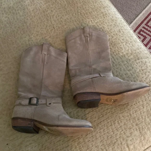 Suede brown boots - Picture 1 of 4